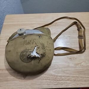 Boy Scouts of America Regal Canvas Pouch Strap Mess Kit w Canteen VTG 1960's BSA